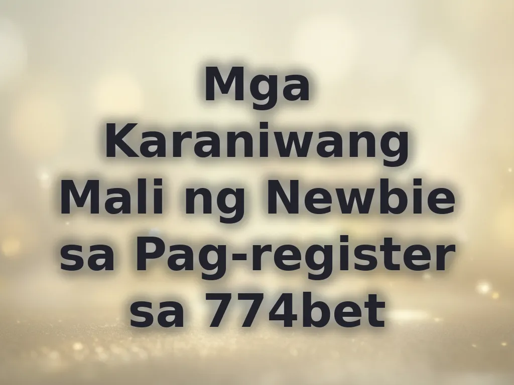 Mga Karaniwang Mali ng Newbie