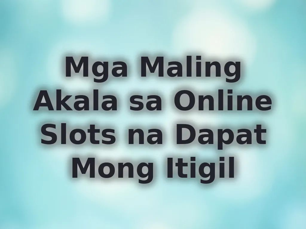 Online slots myths
